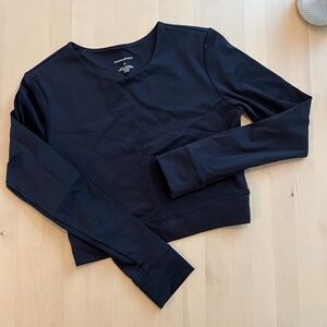 Cropped workout long sleeve, Banana Republic